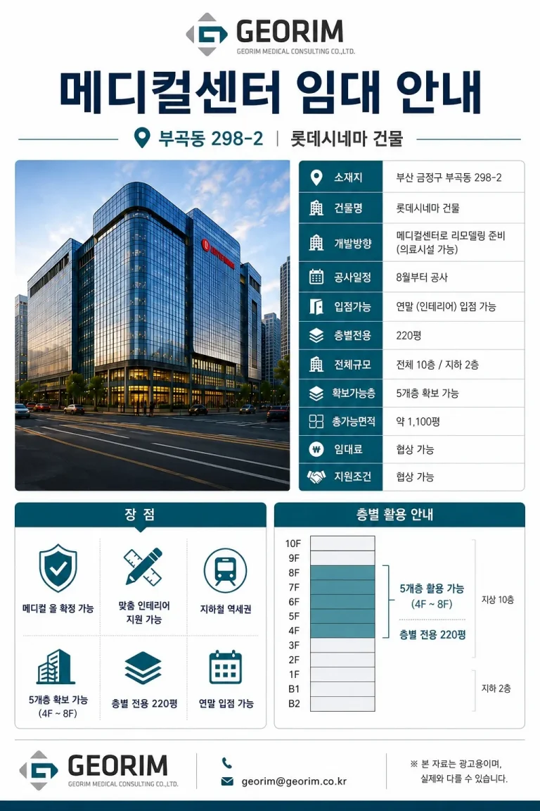 부곡동  롯데시네마  임대물건지