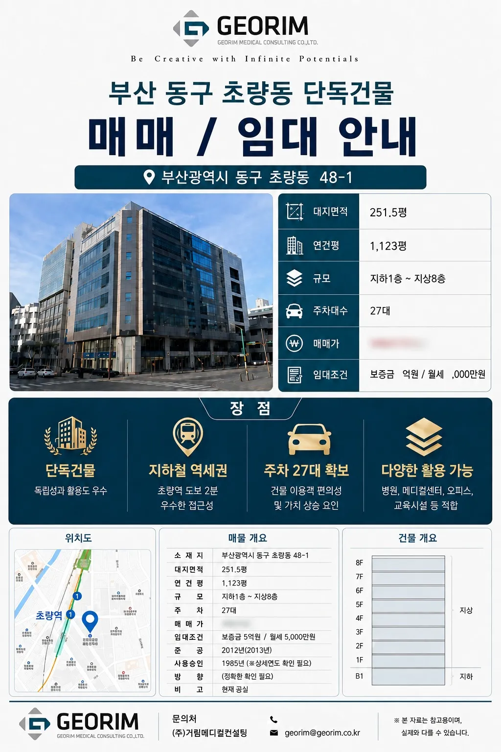 초량동 48-1  매각 및 임대 물건지